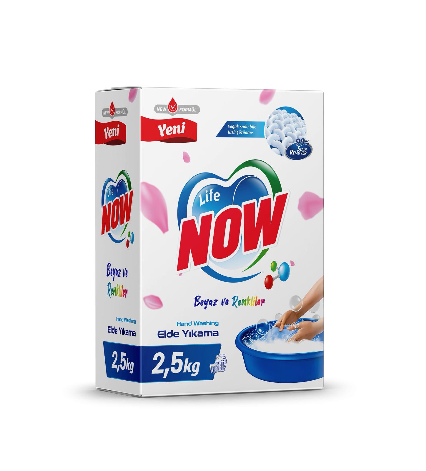 Life Now Toz ELDE YIKAMA Deterjan Beyazlar ve Renkliler İçin – 2,5 KG, www.lifenow.com.tr