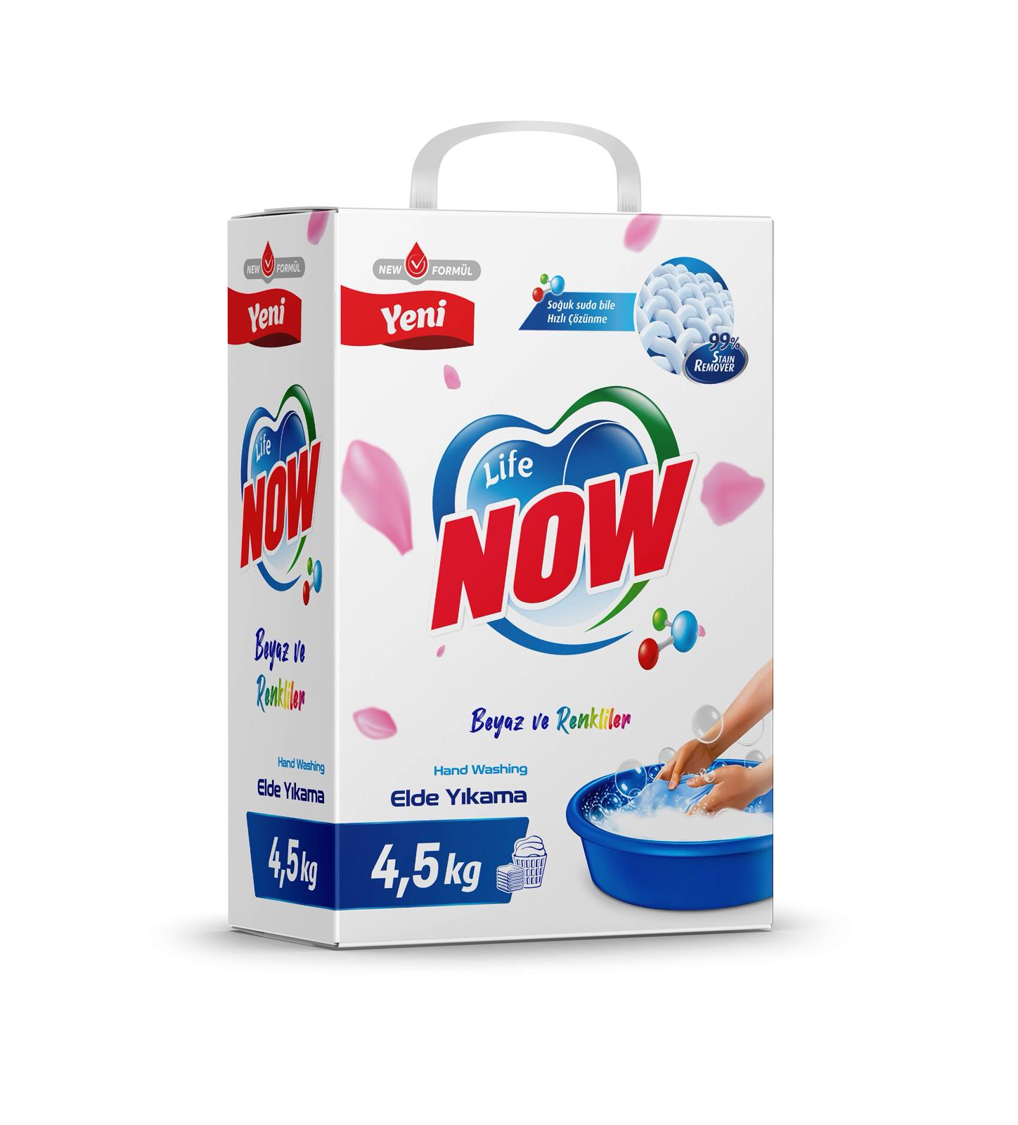 Life Now Toz ELDE YIKAMA Deterjan Beyazlar ve Renkliler İçin – 4,5 KG, www.lifenow.com.tr